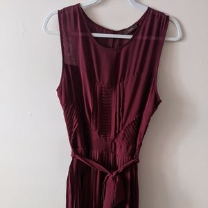 Burgundy Mark dress